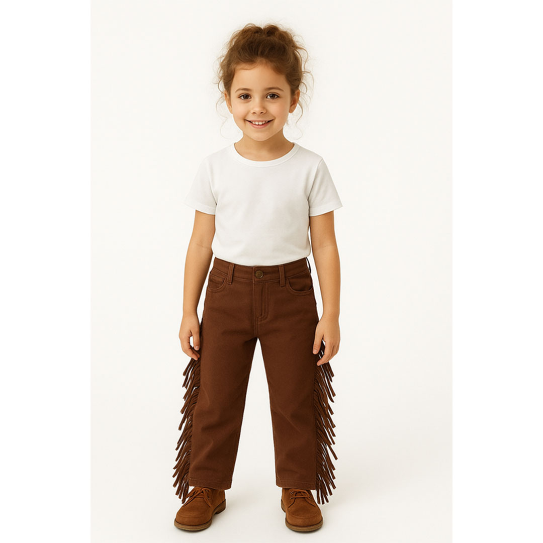 بنطلون جلد شراشبيب بناتي - 52935