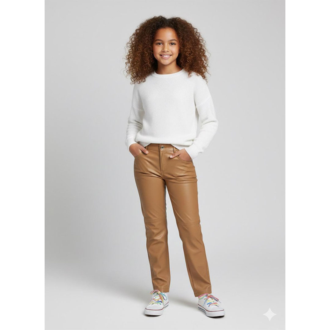 بنطلون جلد ساده بناتي - هافان - 52939