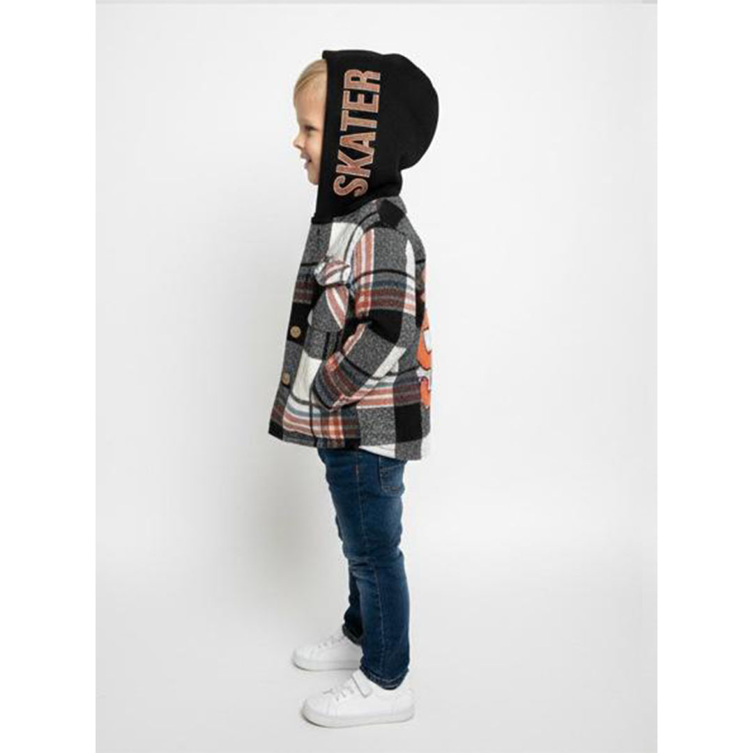 قميص كاروه طباعه 97 بيبى - برتقالي - 55802