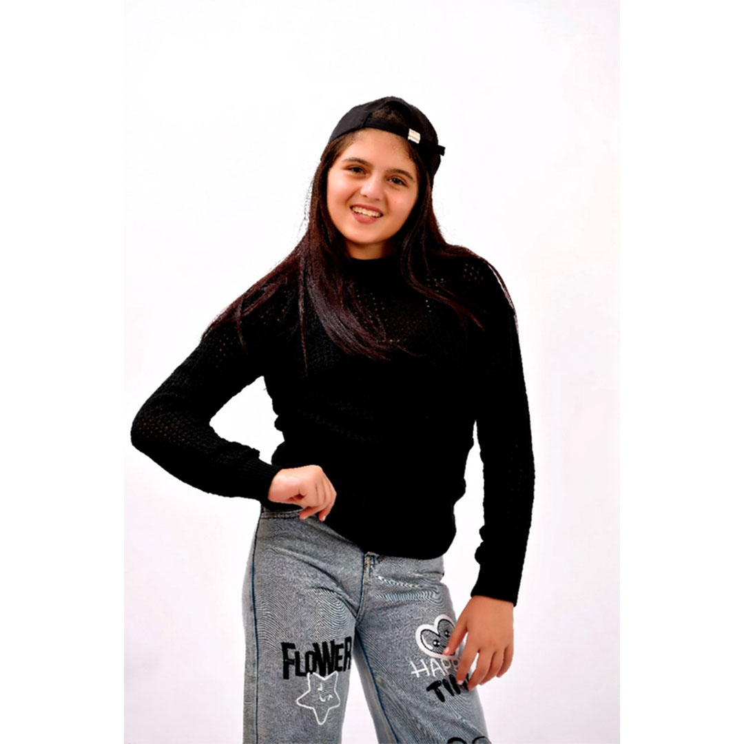 توينز تريكو بناتي - أسود - 52724