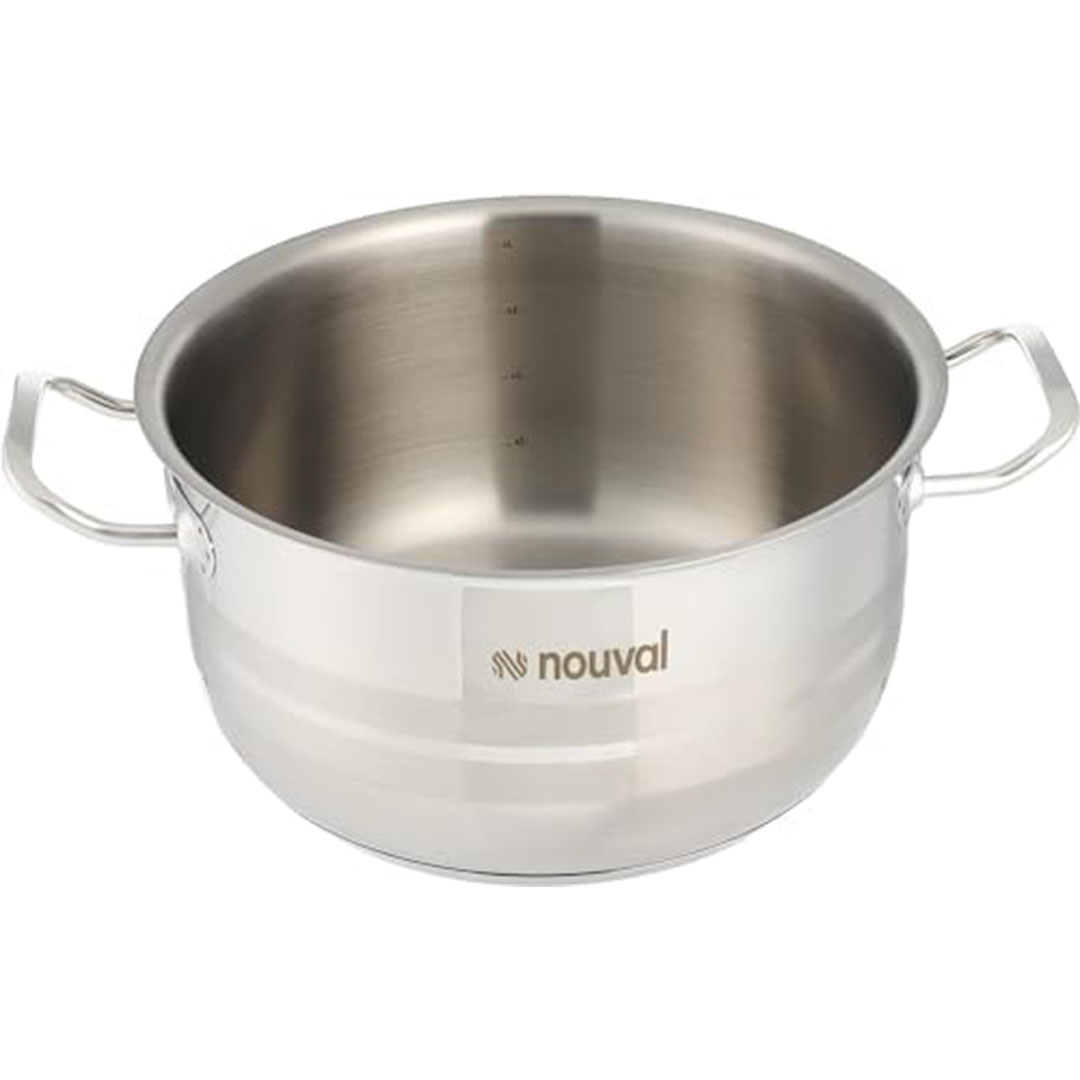 طقم حلل استانلس من نوفال بيرفكت 10 قطع - فضى