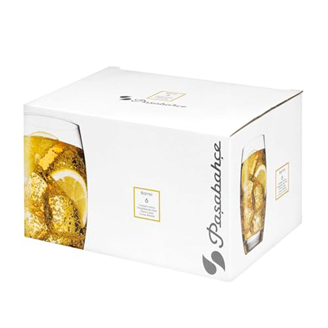 اكواب مشروبات طويلة باشابتشي - 500 مل - شفاف - 6 أكواب