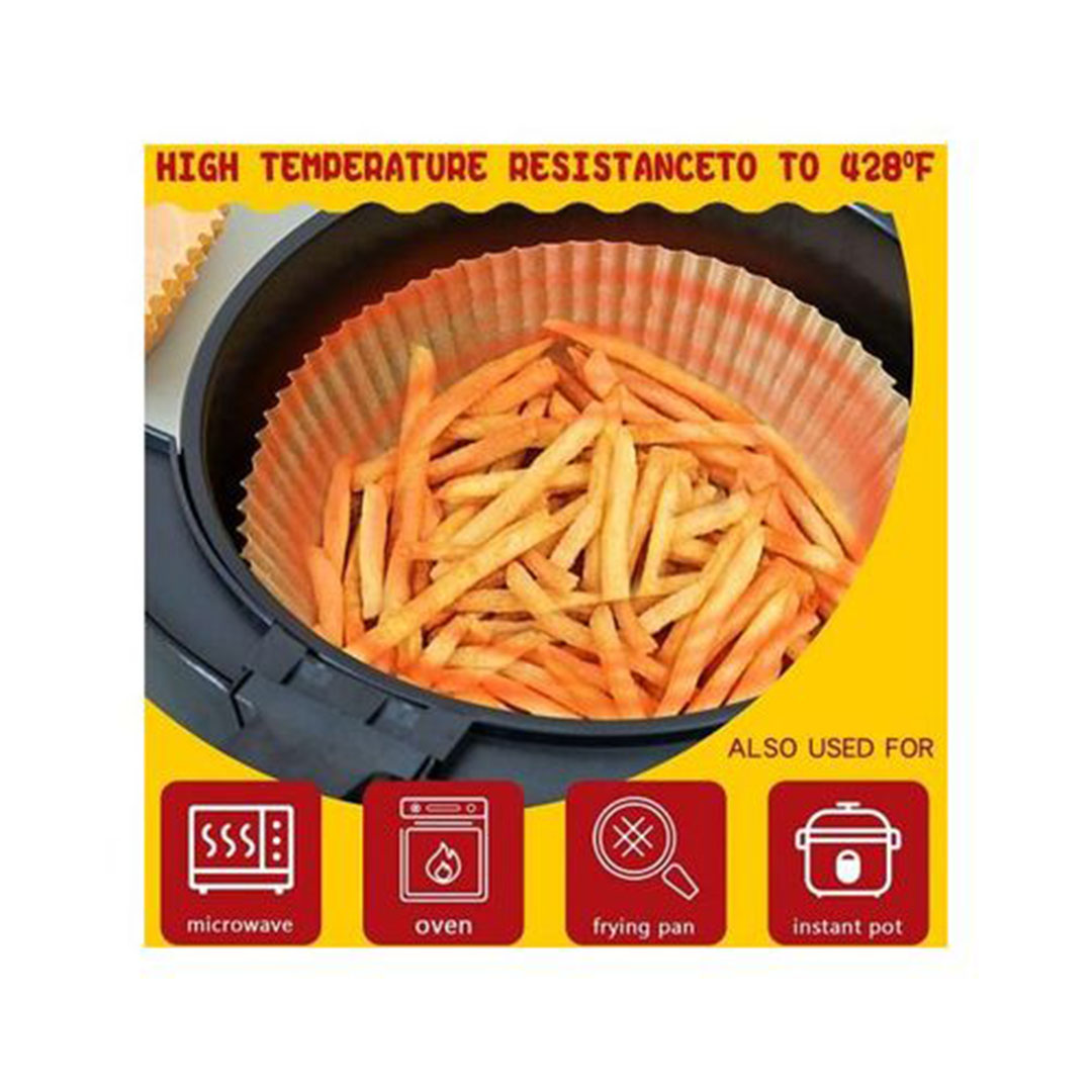 أطباق ورقية غير لاصقة للأير فراير - 50 قطعة