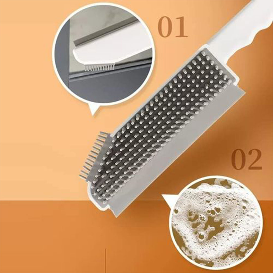 فرشاة تنظيف وممسحة سيليكون للأسطح الزجاجية والرخامية