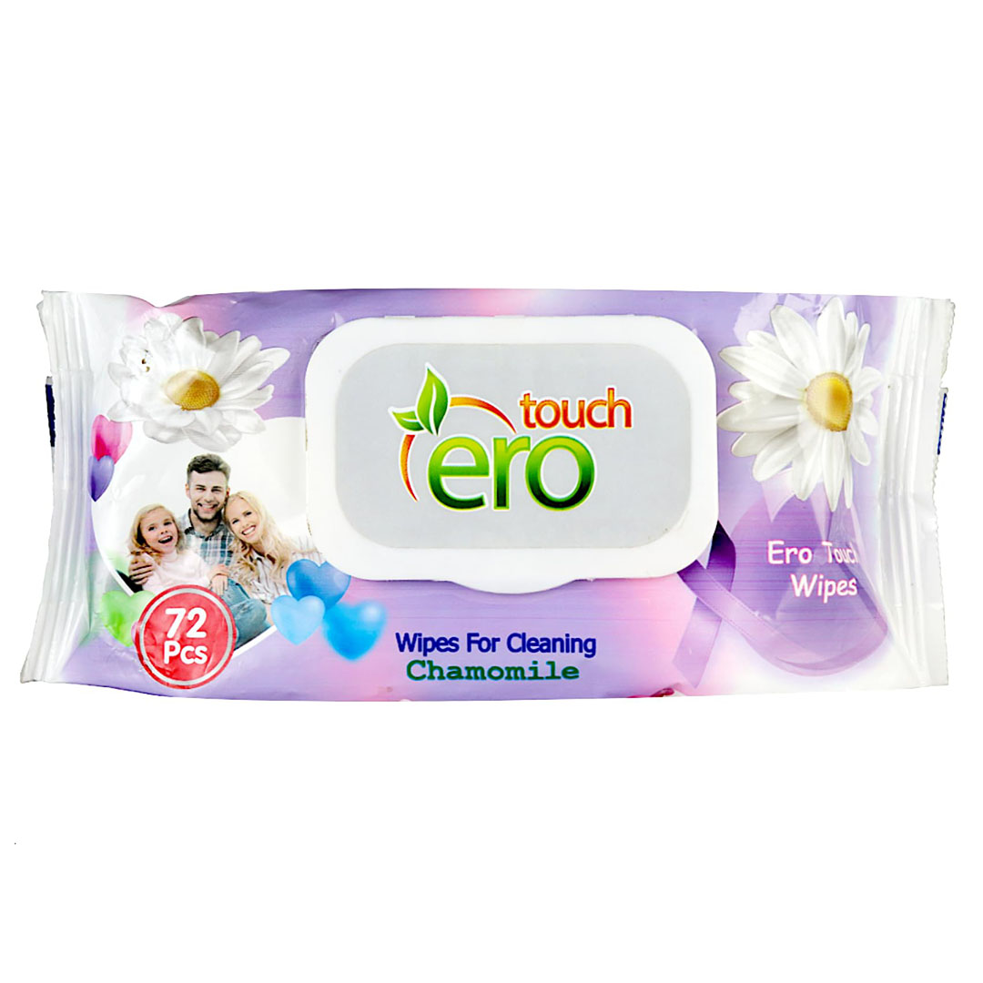 مناديل مبللة - 72 منديل - برائحة البابونج - 2 قطعة