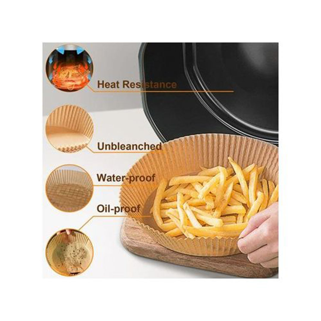 أطباق ورقية غير لاصقة للأير فراير - 50 قطعة