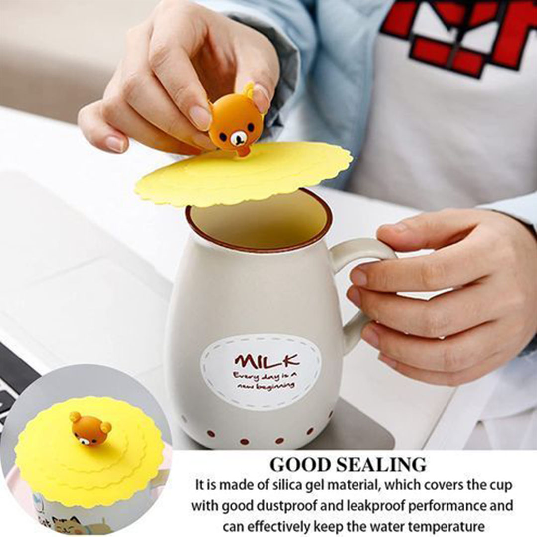 غطاء كوب سيليكون يحافظ على الحرارة