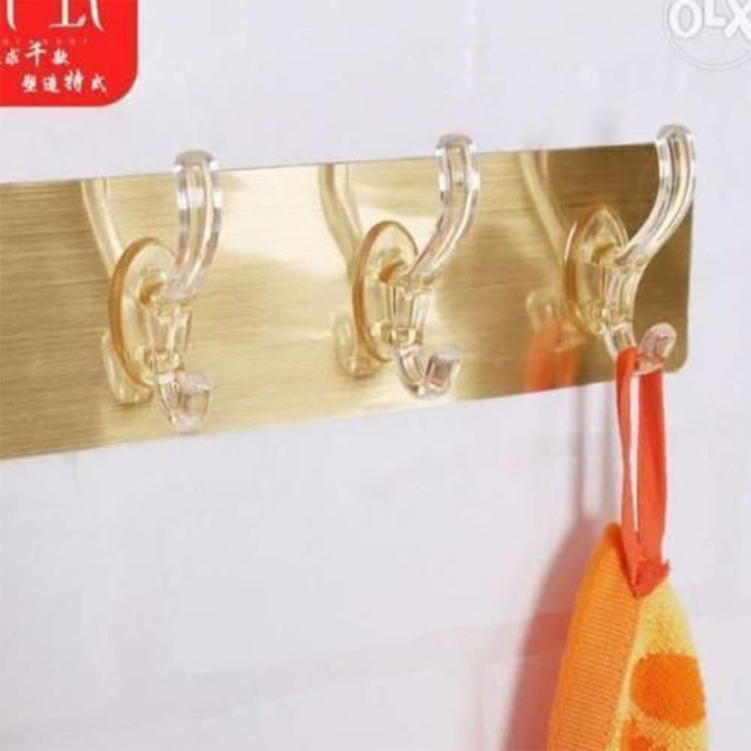 شماعة سحرية بستة خطافات باللون الذهبي