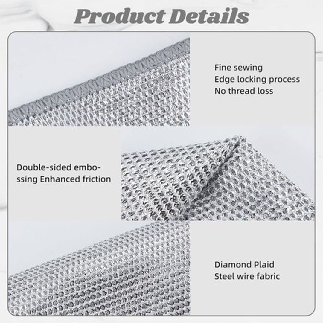 جوانتي غسيل الأطباق متعدد الوظائف خامة سلك مضاد للخدش