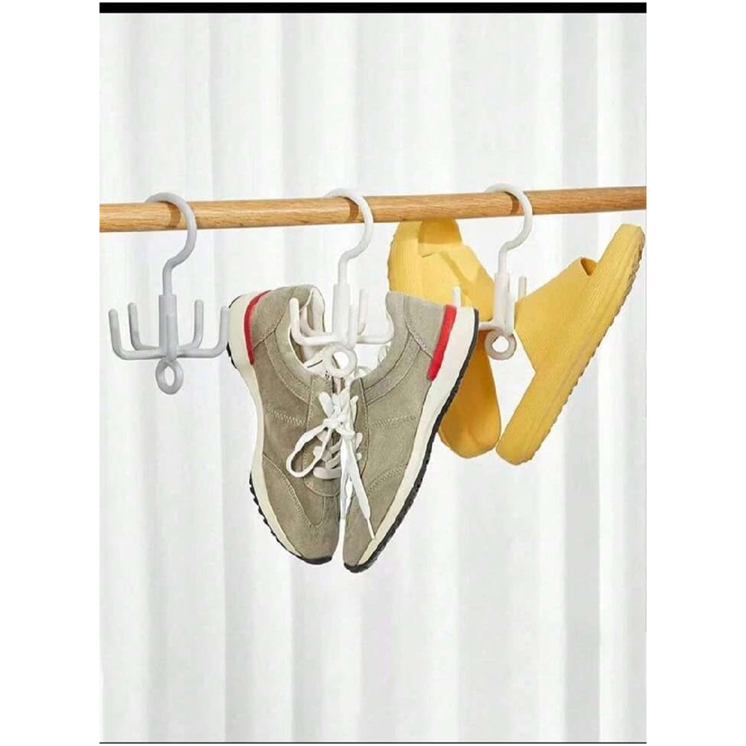 شماعة دوارة للأحزمة والشنط - 4 هوك - قطعة واحدة