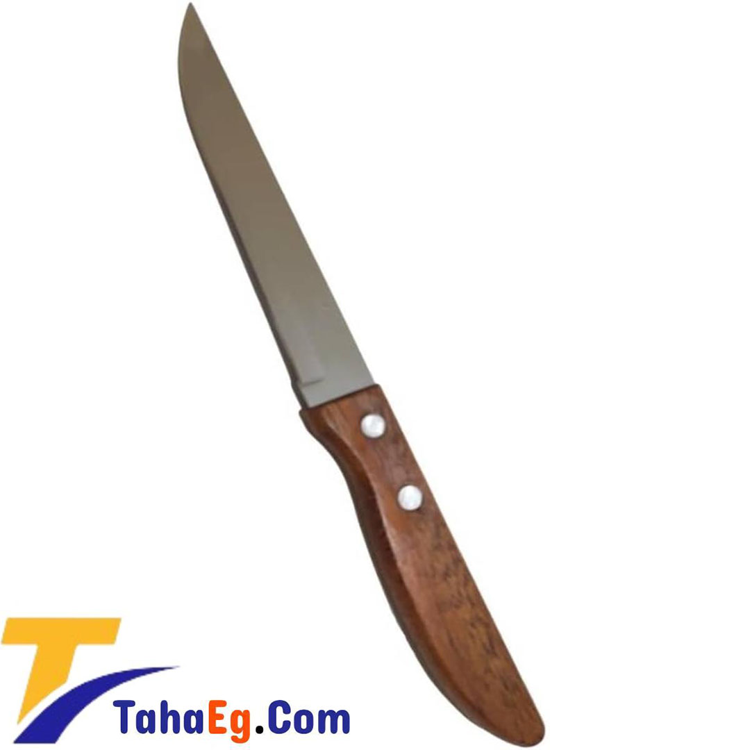 سكين فاكهة صغير بيد خشب - 22 سم