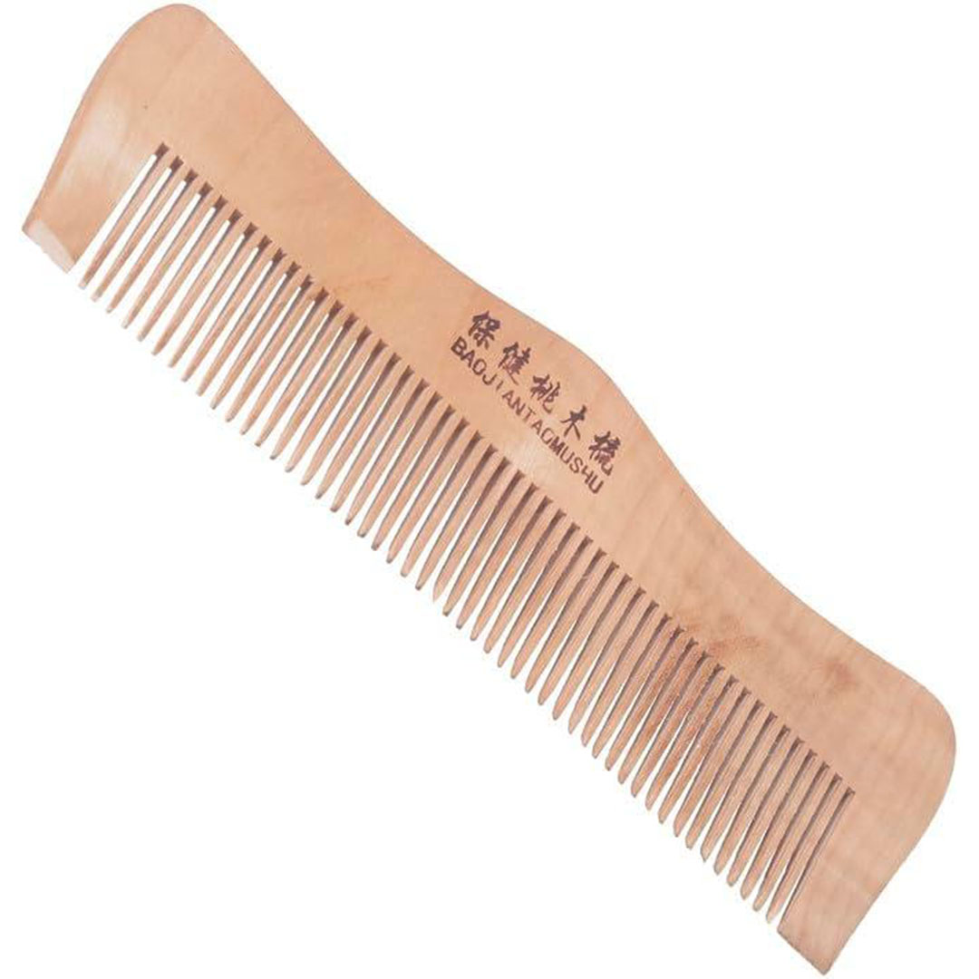 مشط من الخشب الطبيعي لشعر صحي وطويل