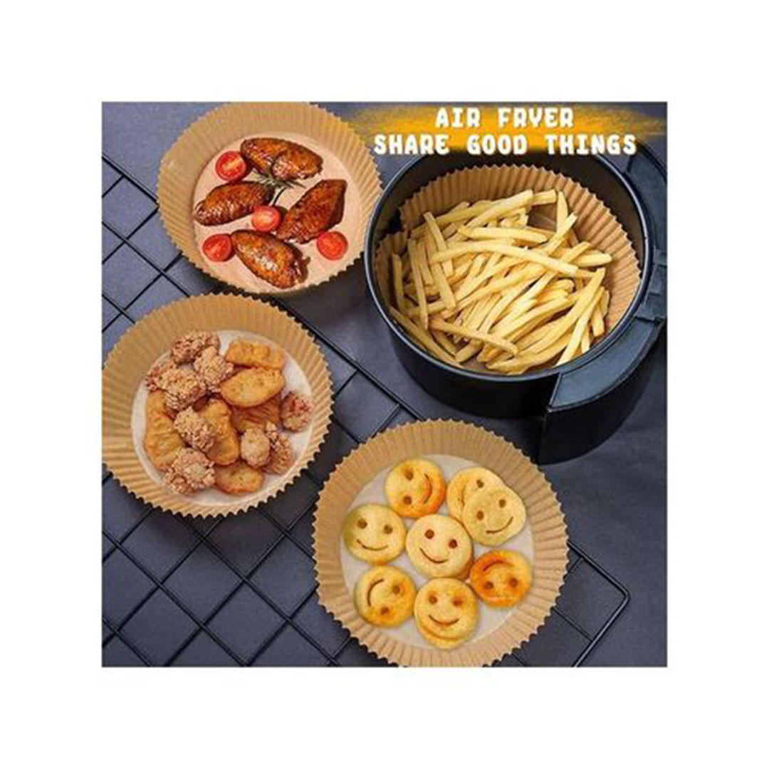 أطباق ورقية غير لاصقة للأير فراير - 50 قطعة