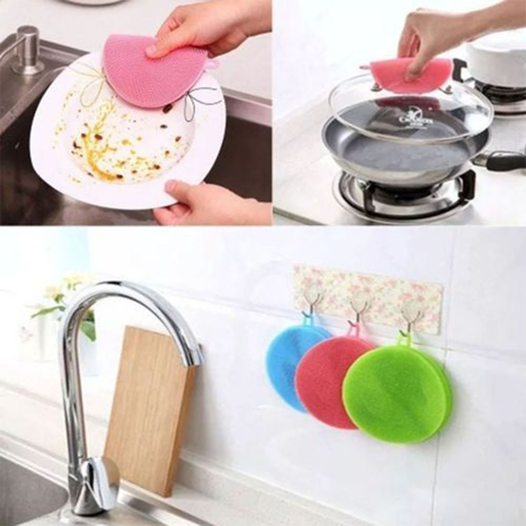 سفنجة مواعين سيليكون - قطعتين