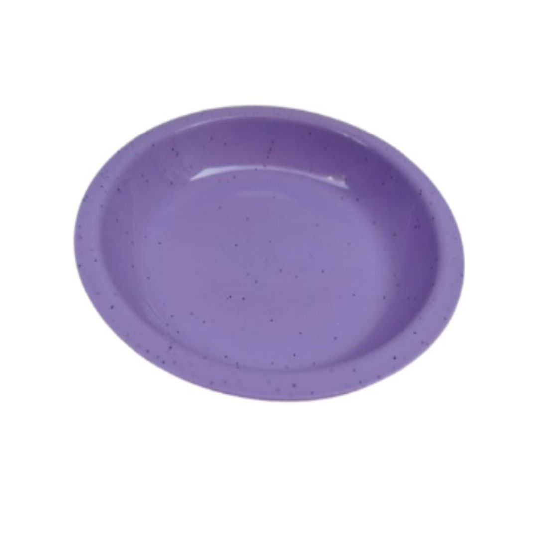 طبق بلاستيك كبير دائري بنمط الجرانيت