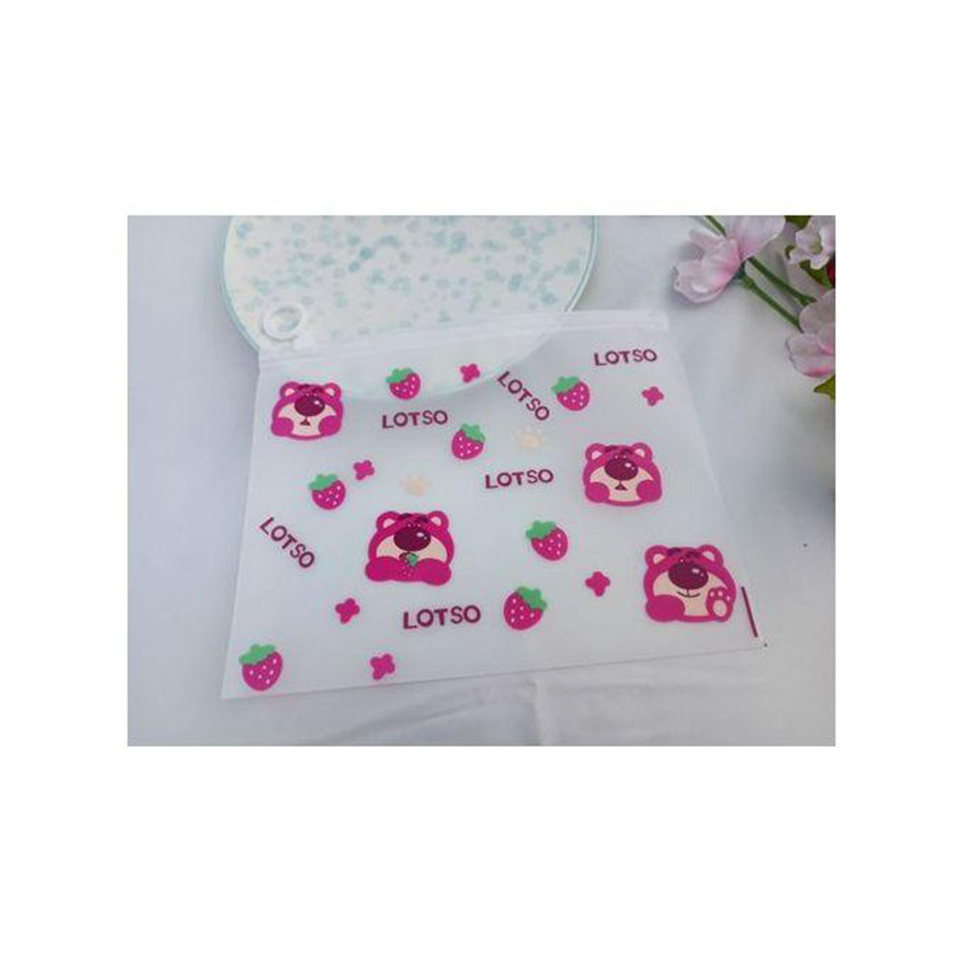 حقيبة بلاستيكية شفافة بسحاب - قطعة واحدة