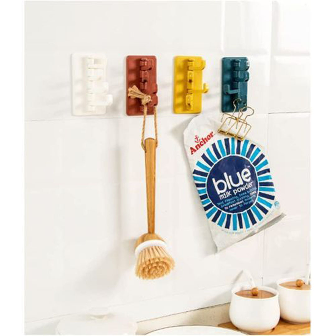 علاقة ادوات خفيف - 4 خطافات - قطعة واحدة