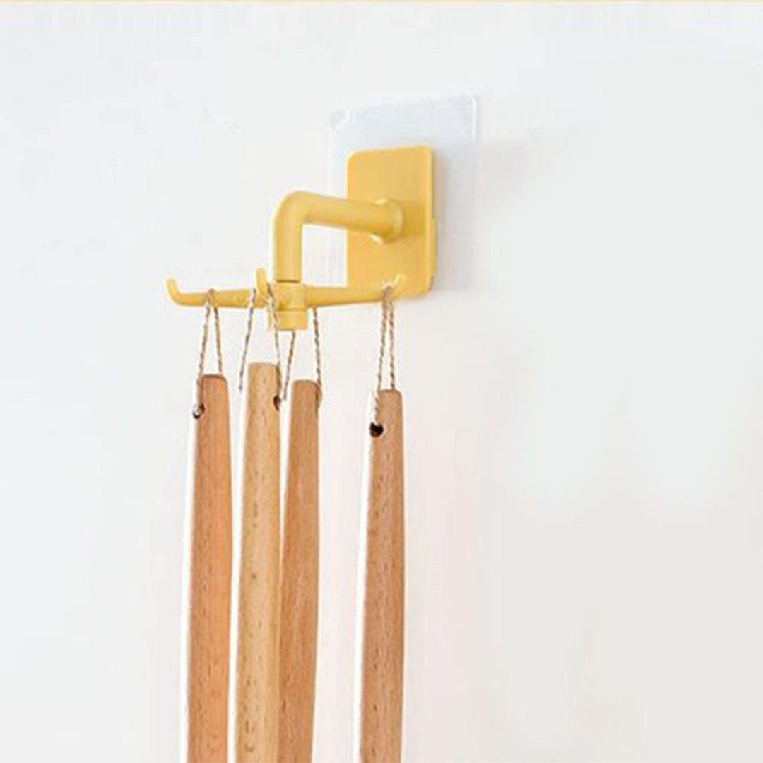 علاقة ملابس دوارة 360 درجة - 6 هوك