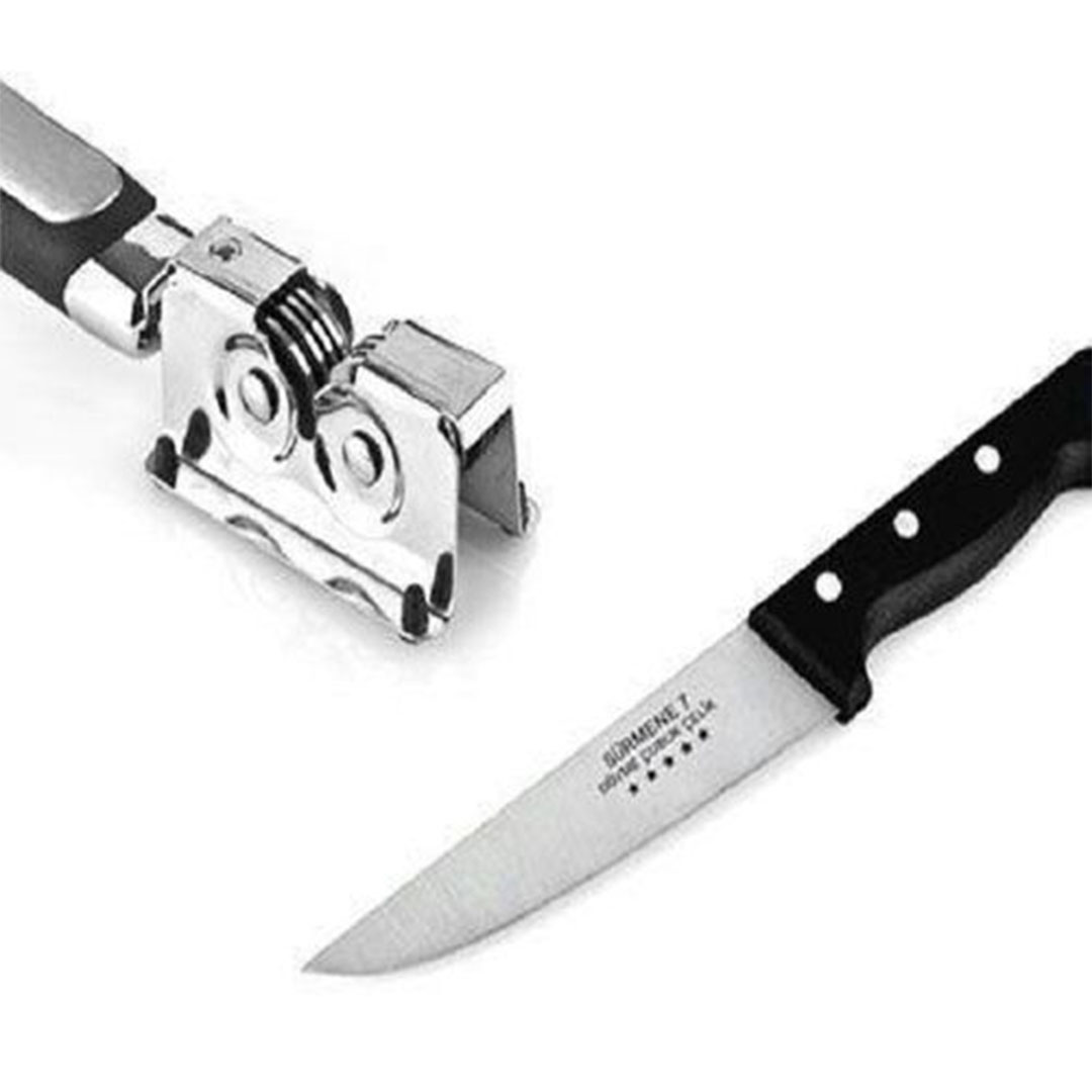 مسن سكاكين معدن بمقبض بلاستيكي