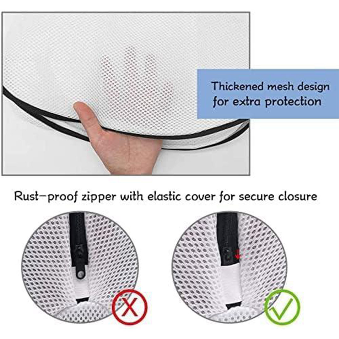 كيس غسيل و تجفيف الأحذية بالسوسته - ١ قطعة