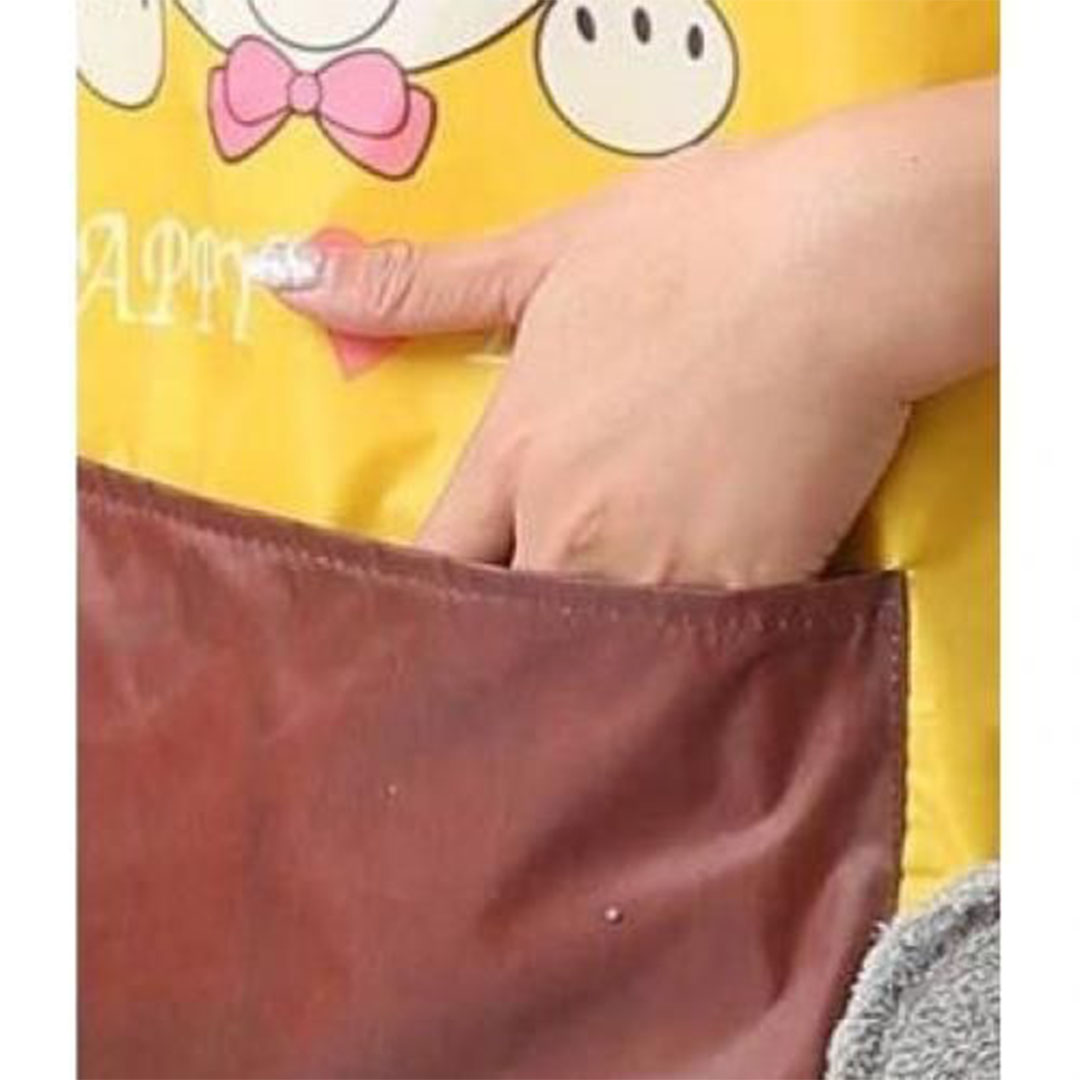 مريلة مطبخ مقاومة للماء والزيت بجيوب تنشيف