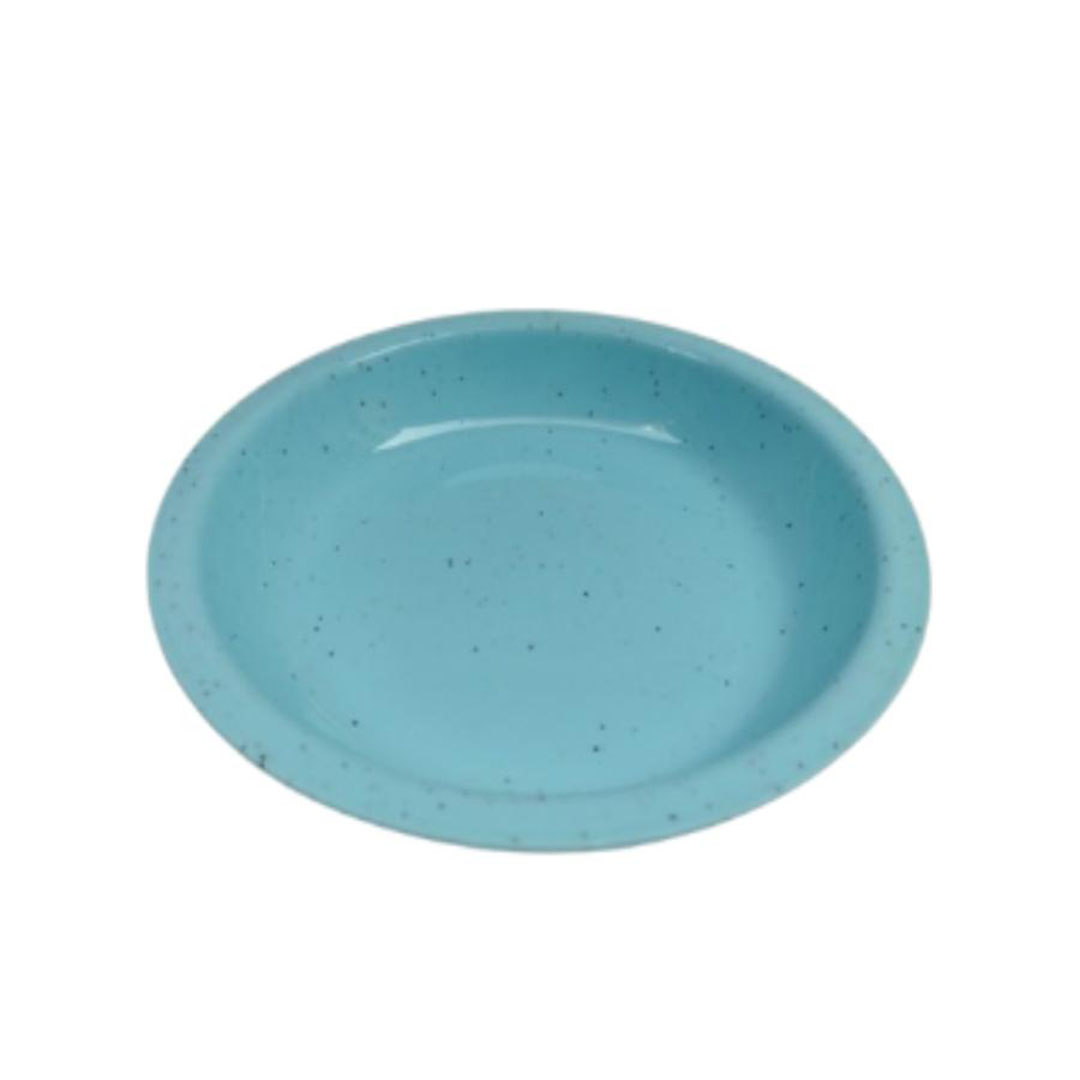 طبق بلاستيك كبير دائري بنمط الجرانيت