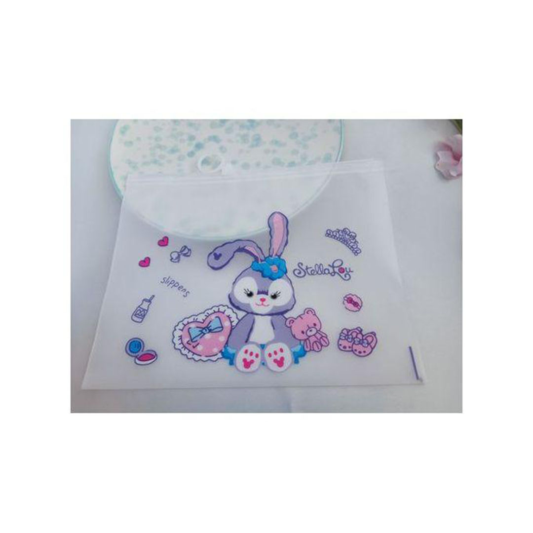 حقيبة بلاستيكية شفافة بسحاب - قطعة واحدة