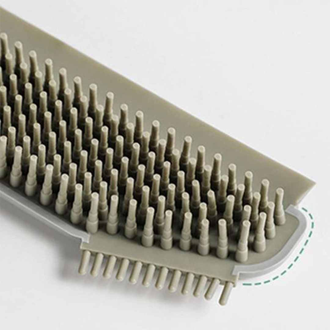 فرشاة تنظيف وممسحة سيليكون للأسطح الزجاجية والرخامية