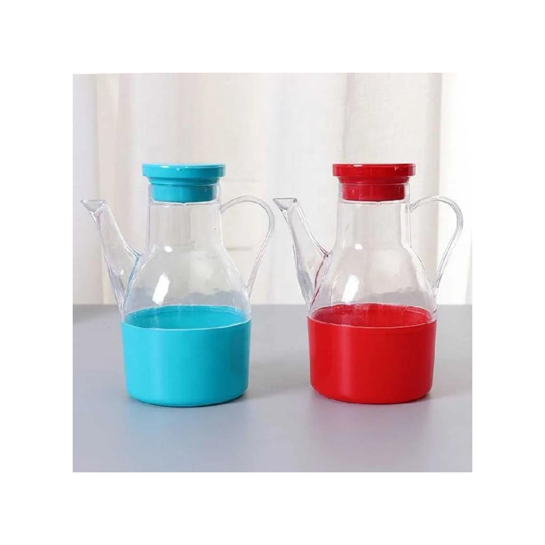 زجاجة زيت وخل بلاستيك بيد - قطعة واحدة