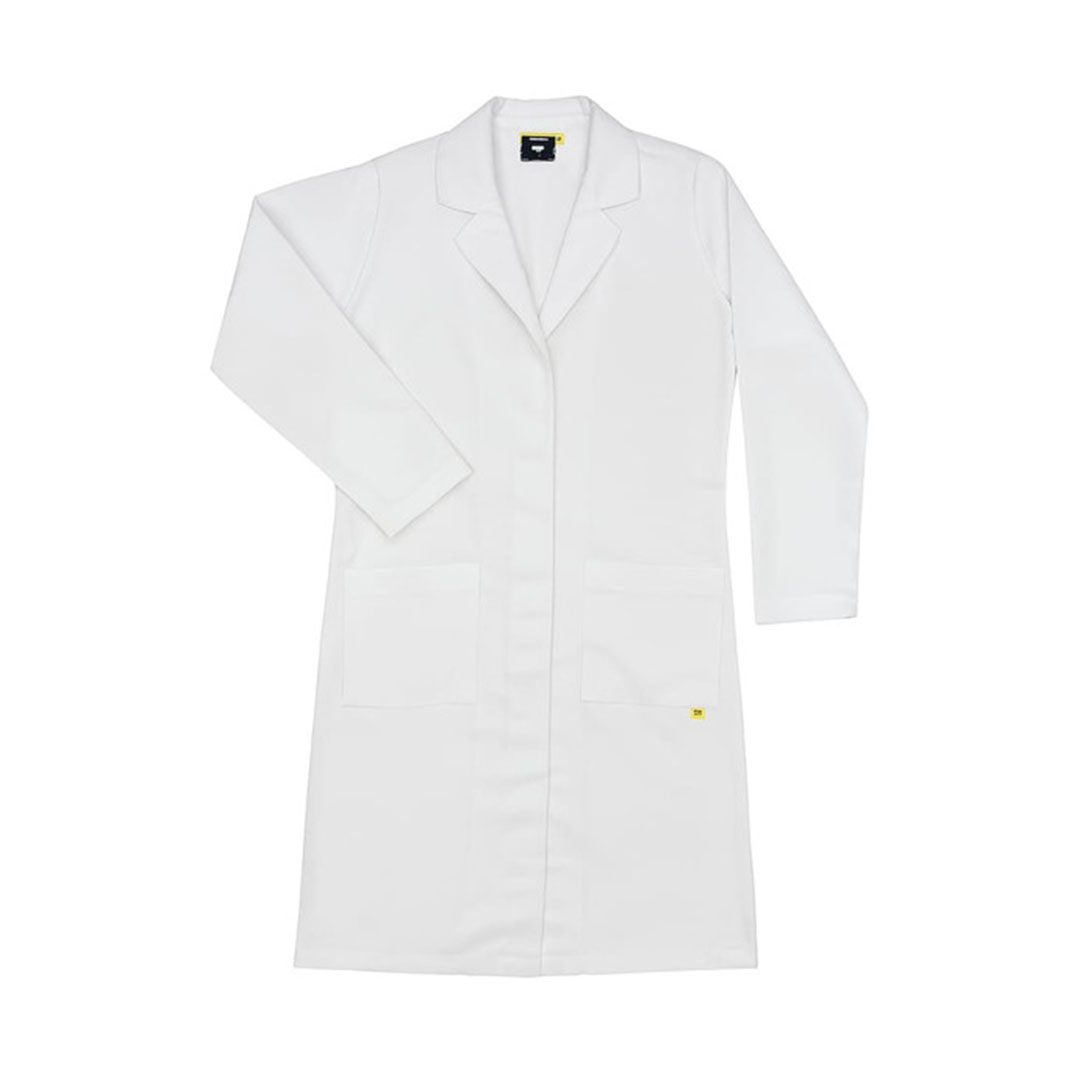 بالطو طويل حريمي بكم - أبيض