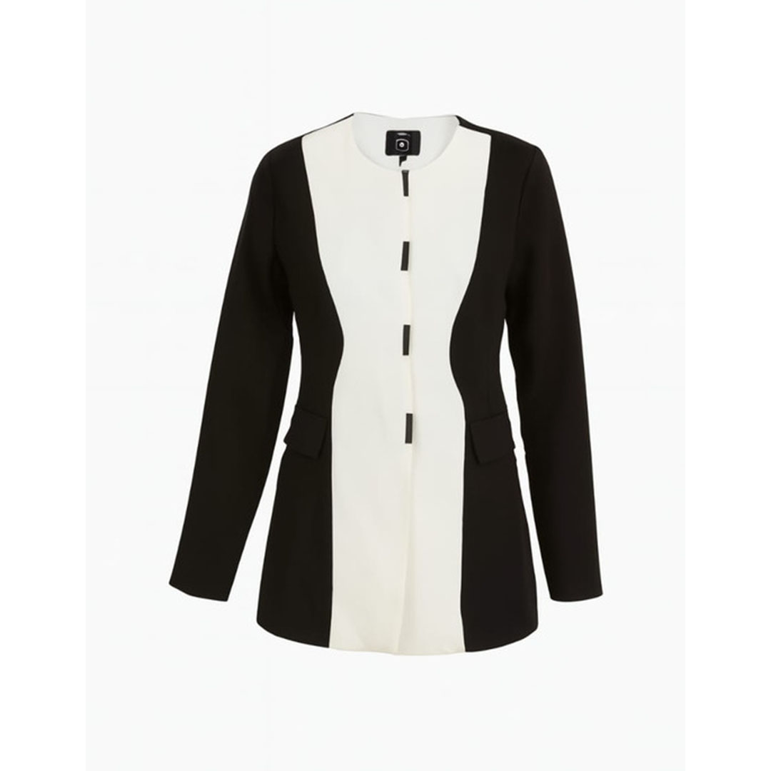 بالطو طويل حريمي بكم - أسود