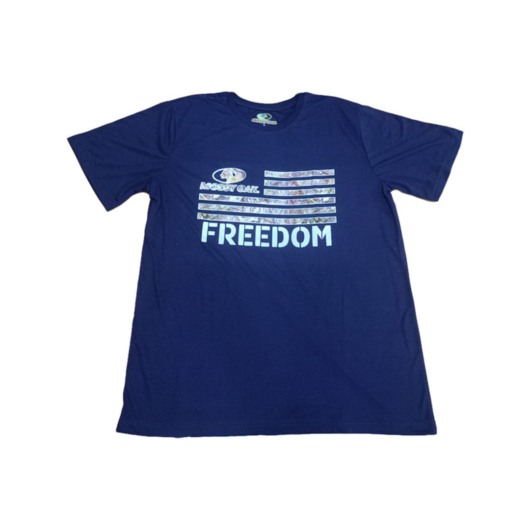 تيشيرت رجالي مطبوع Freedom - كحلي