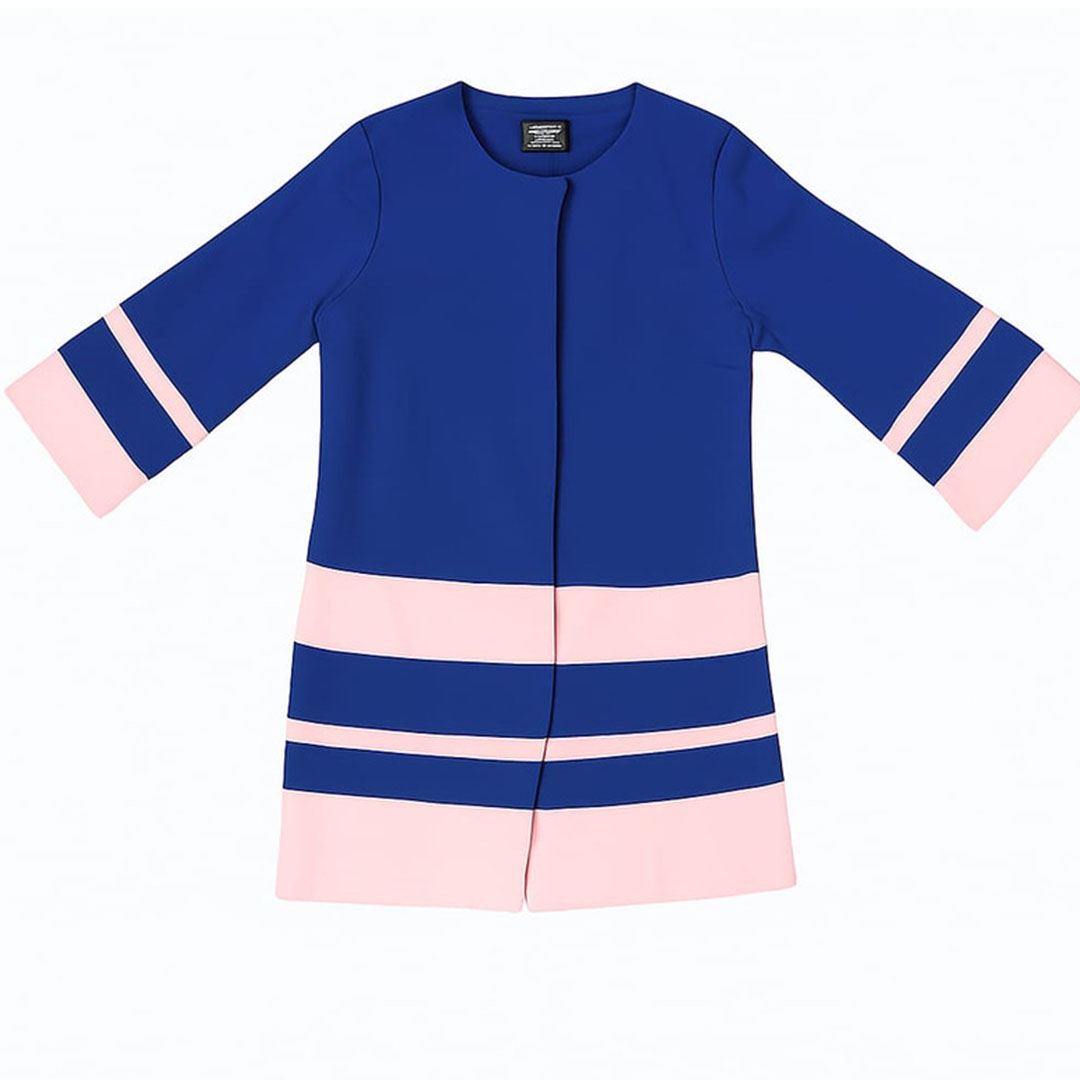 جاكيت بكم طويل حريمي - أزرق