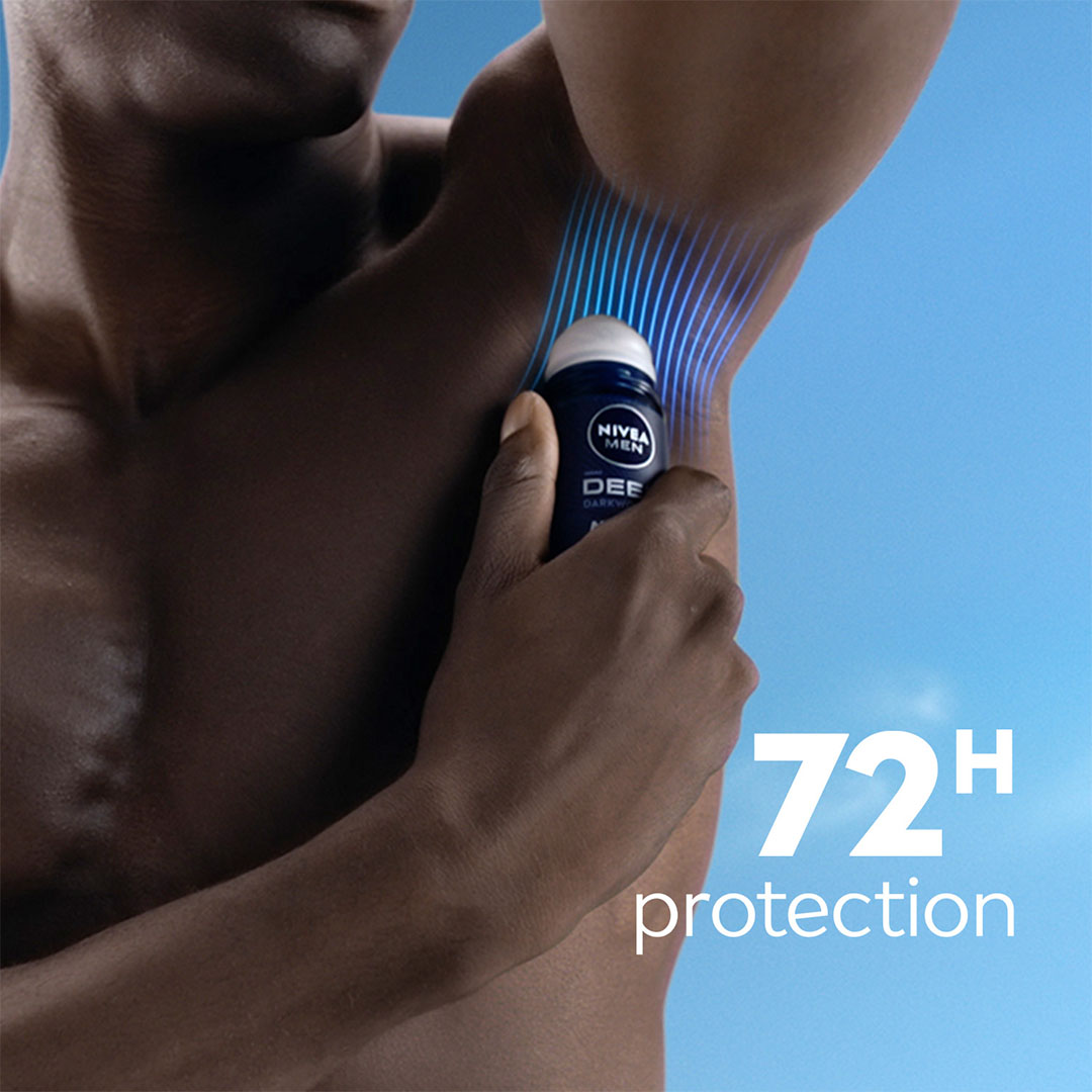 مزيل العرق رول أون نيڤيا للرجال ديب ماكس تِك مع الكربون الأسود - داركوود - 50 مل