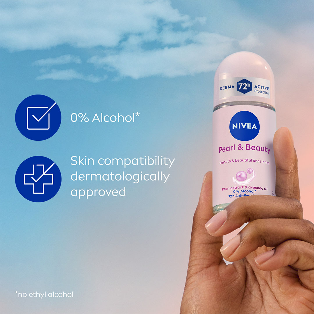 مزيل العرق رول أون من نيڤيا - بيرل اند بيوتي - 50 مل