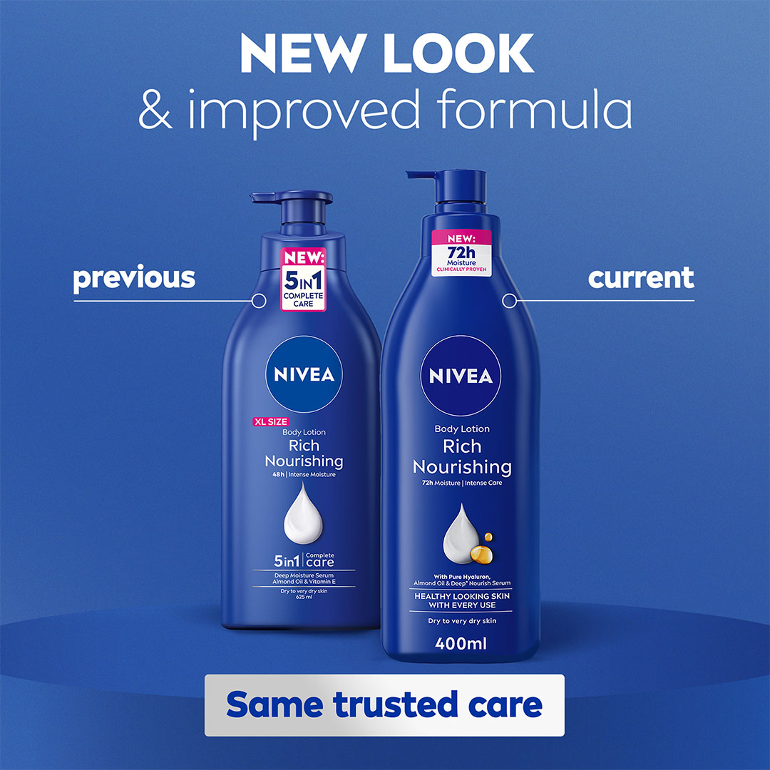 لوشن الجسم الغني بالترطيب من نيڤيا 5 في 1 - كومبليت كير - 400 مل