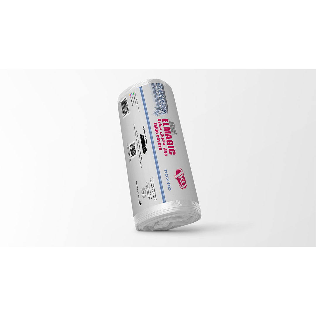 رول مفرش طاولة بيك باك أبيض - 110 سم * 110 سم - 1 كجم