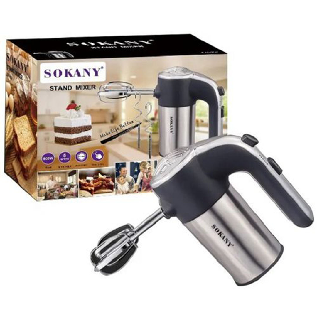 مضرب بيض وعجان كهربائي - 5 سرعات+تربو - 800 وات Sokany LH-952