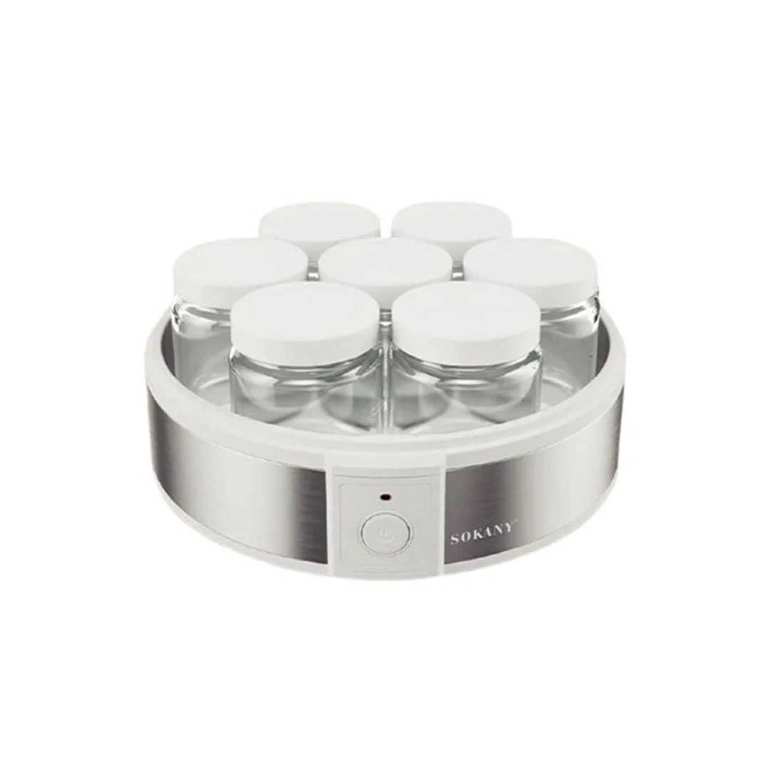 ماكينة صنع الزبادي بجسم من الستانلس ستيل سوكاني - 7 أكواب