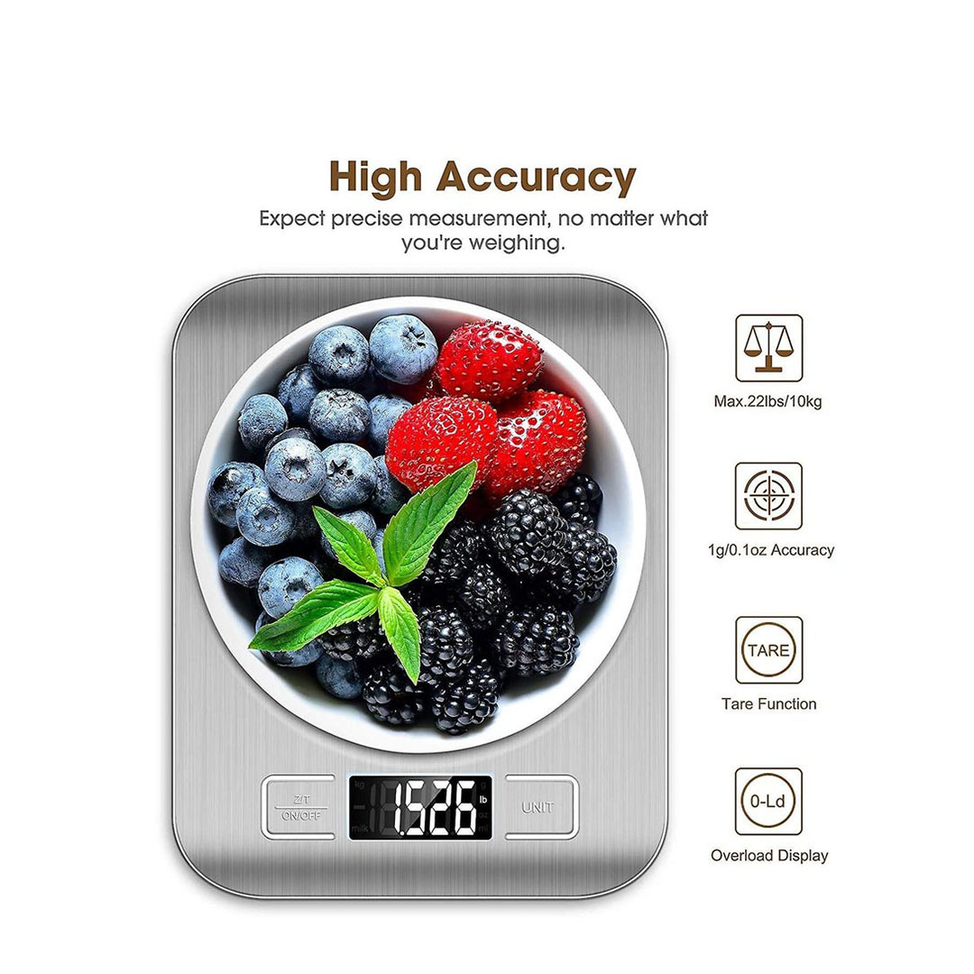 ميزان رقمي من الاستانلس ستيل حتى 10 كجم