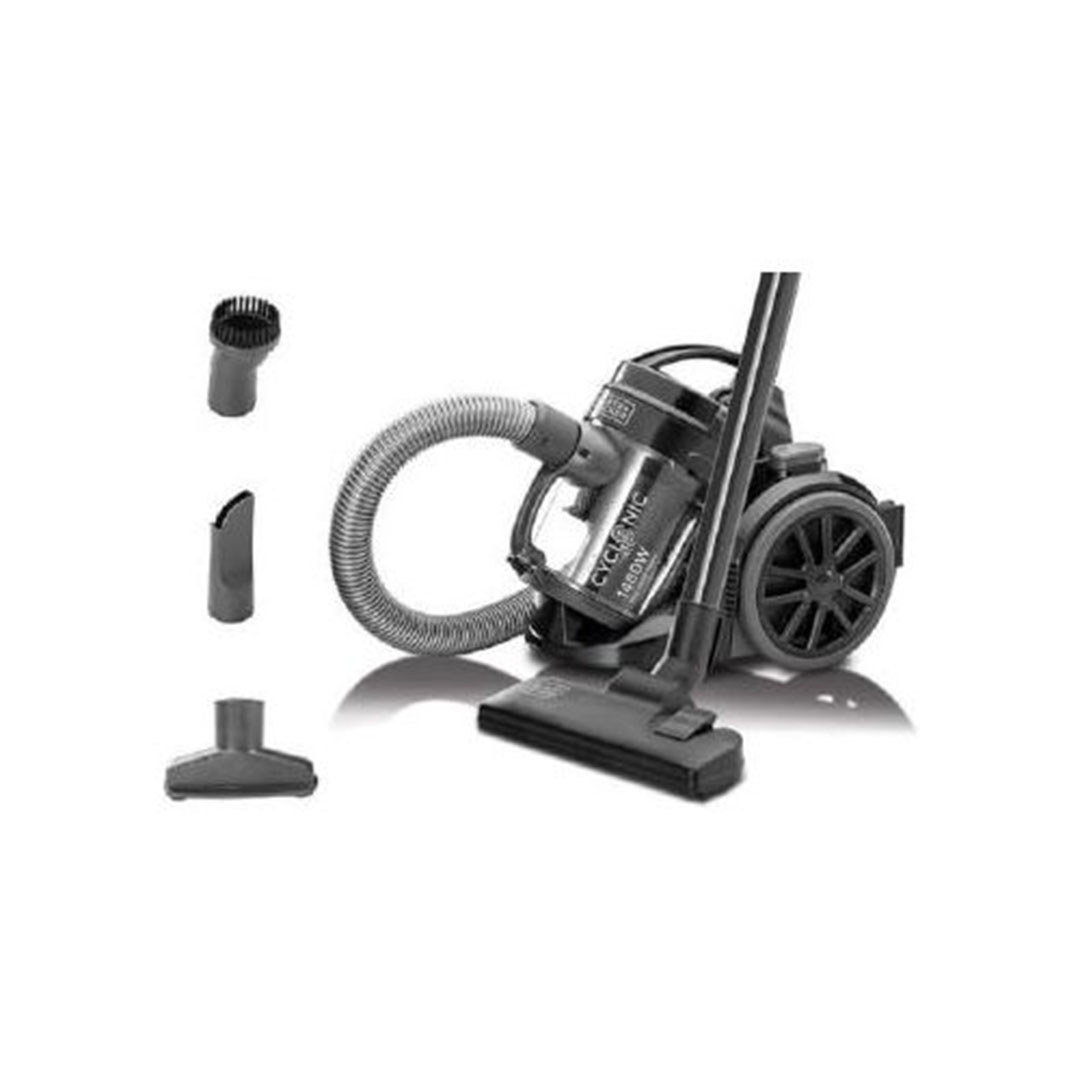 مكنسة كهربائية بدون كيس - 1.8 لتر - 6 مراحل ترشيح - 1480 وات - أسود VM1480