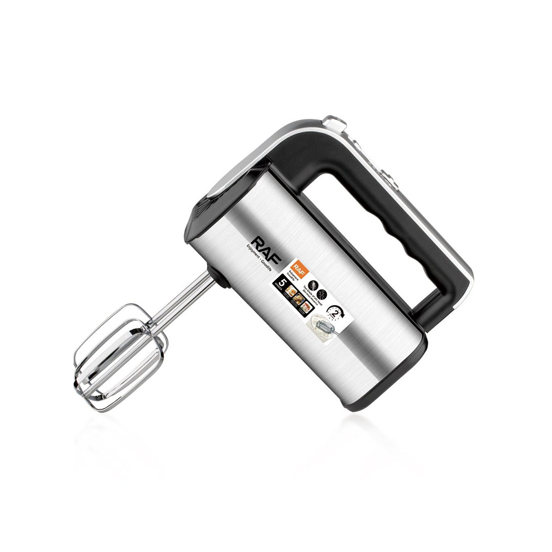 مضرب بيض وعجان كهربائي من الاستانلس ستيل 5 سرعات - 300 واط - R.6695