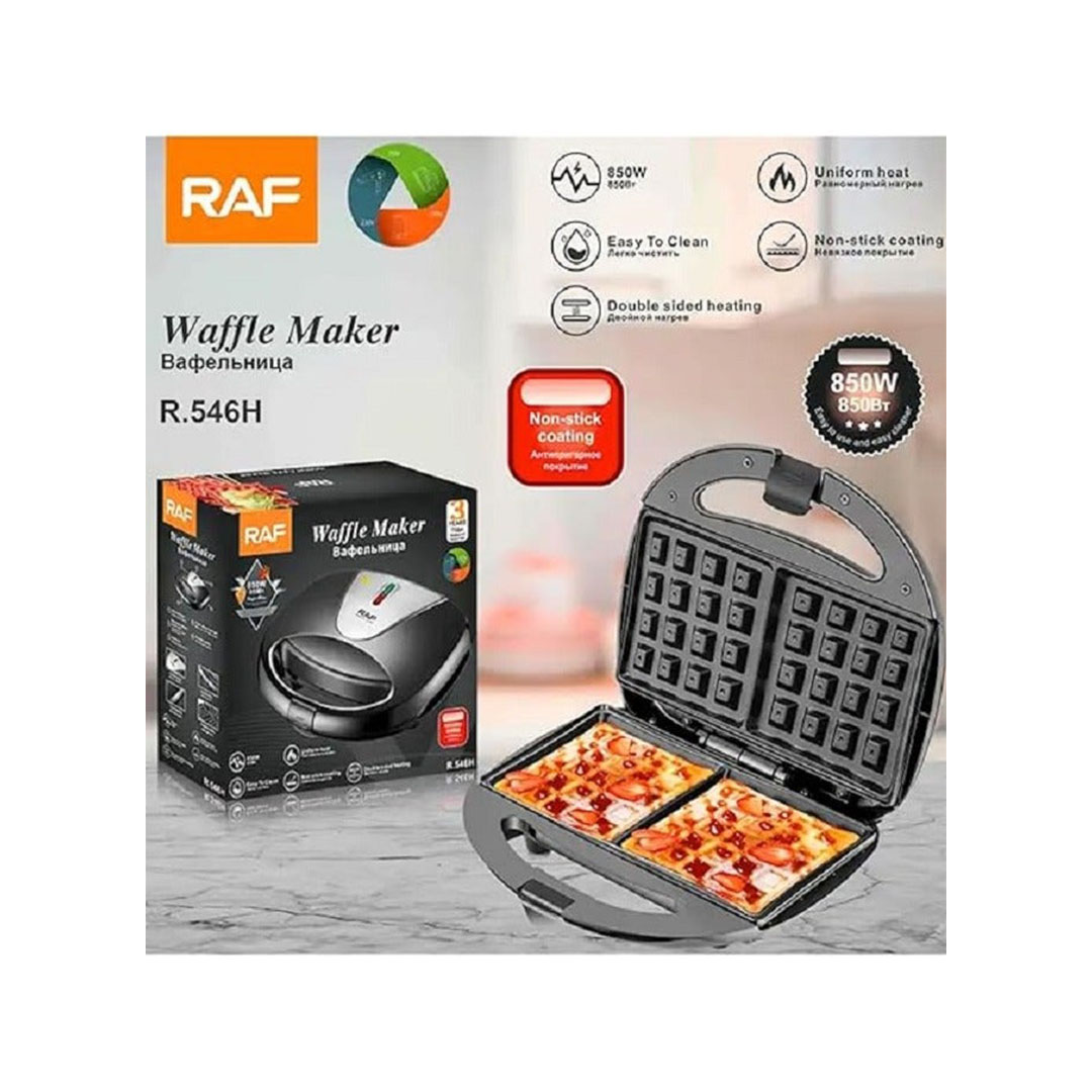 صانع الوافل - 850 وات - أسود R.546H