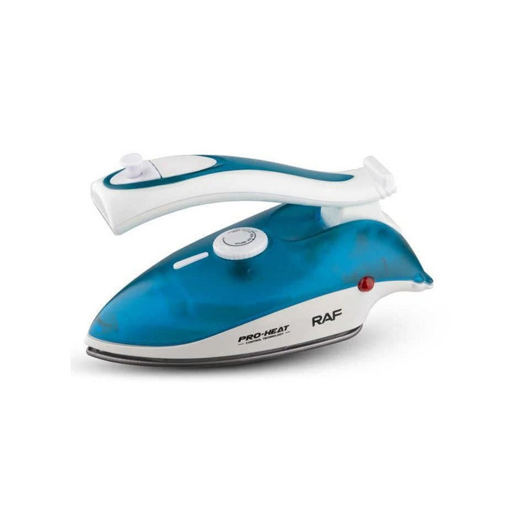 مكواة بخار وجافة قابلة للطي للسفر و الرحلات /خفيفة الوزن / غير لاصقة / 800 واط