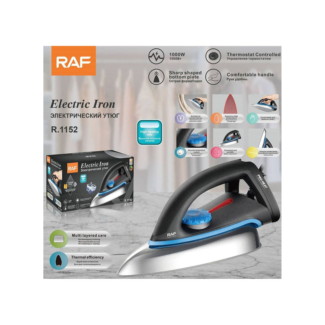 مكواة سيراميك جافه - 1000 وات R.1152