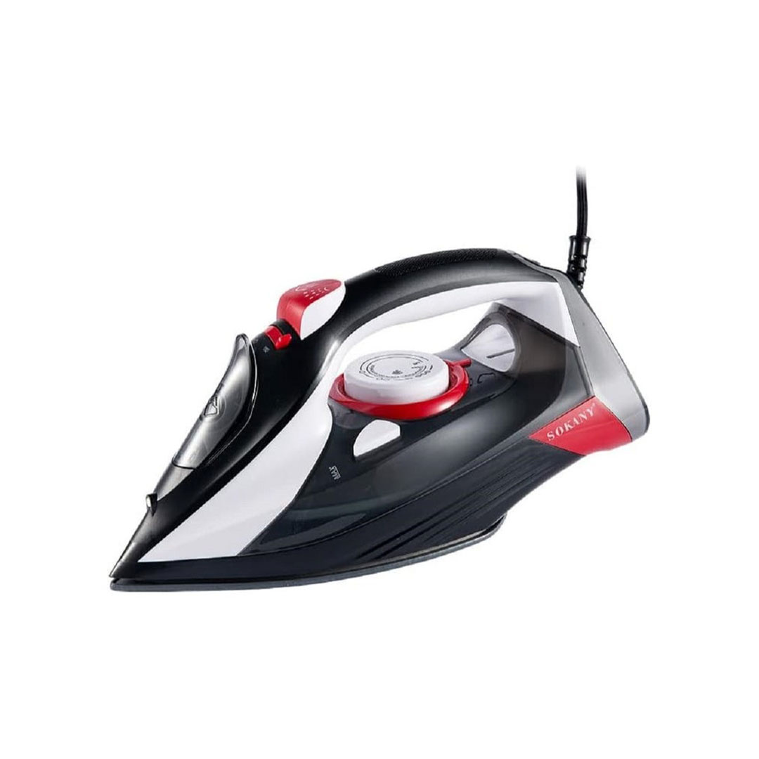 مكواة سيراميك بخار (جاف /بخار / بخاخ) 300 مل - 2600 وات - أسود SK-285