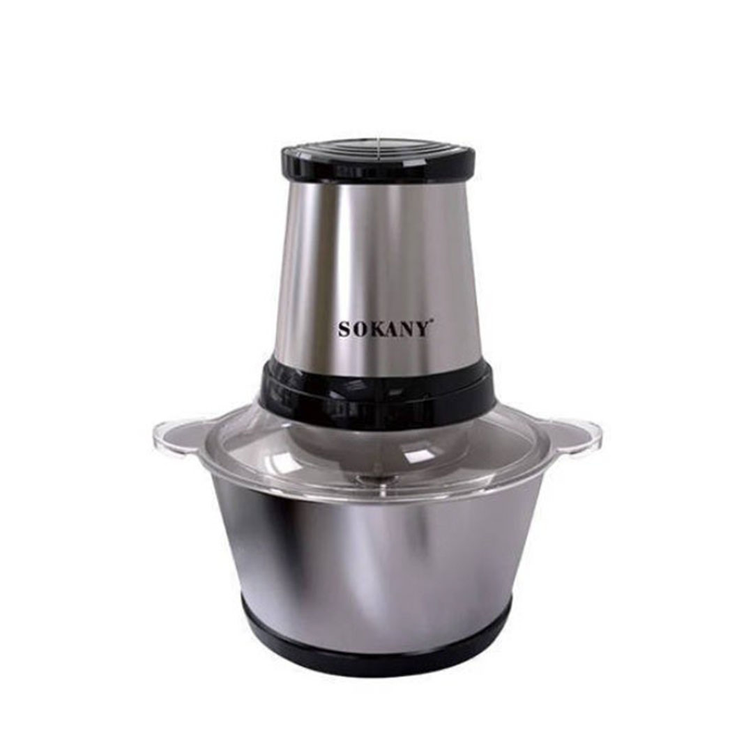 مفرمة وكبة هيكل ووعاء استانلس 2.5 لتر 4 شفرات - 600 واط - SK-7002N