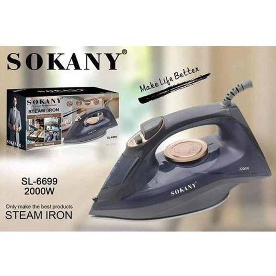 مكواة بخار سوكاني قاعدة سيراميك 2200 واط SL-6699