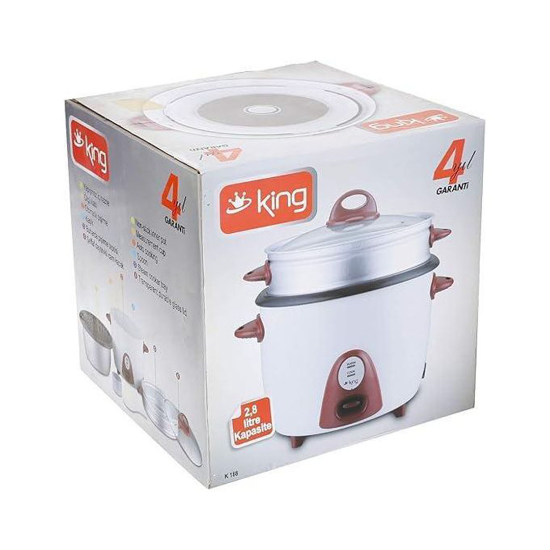 حلة طهي بالبخار أرز أوتوماتيكي - الحفاظ على الحرارة - 1 لتر - 400 وات - K186