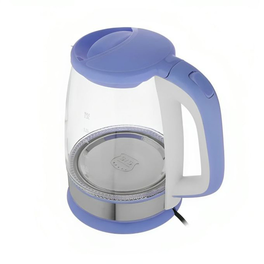 غلاية كهربائية وايت لايف زجاج بيركس 2.2 لتر 1500 واط أزرق WLBU2.2